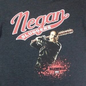 The Walking Dead Mens T-Shirt Size Medium “Negan Sluggers” Dark Gray Loot Crate
